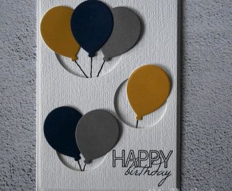 Pop Out Balloon Birthday Card