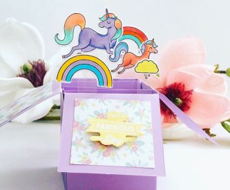 A Pop Up Unicorn Card