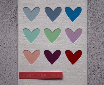 Grid of Hearts Card