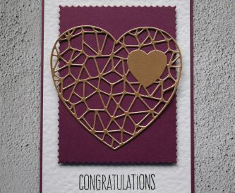 Purple Heart Congratulations Card