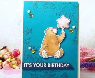 A Sweet Birthday Bear Card