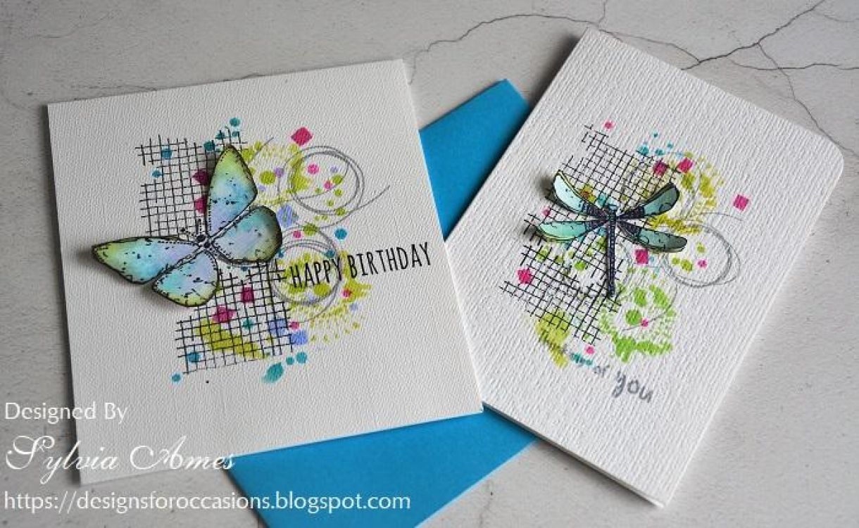 Dragonfly And Butterfly Cards 10