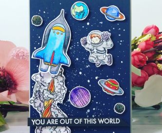 A Fun Spaceman Card