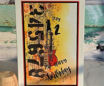Stamped Collage Card For A Special Young Man