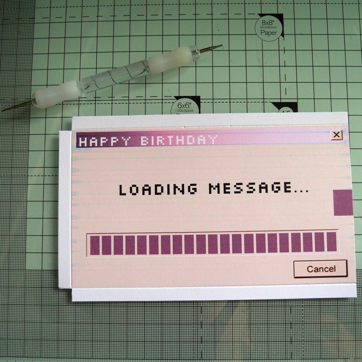 Computer Loading Bday Card Nicole 1