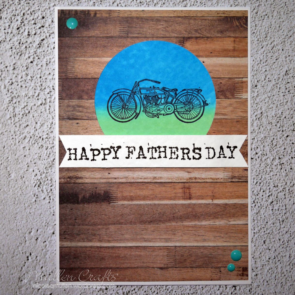 Motorbike Fathers Day Card Nm 6