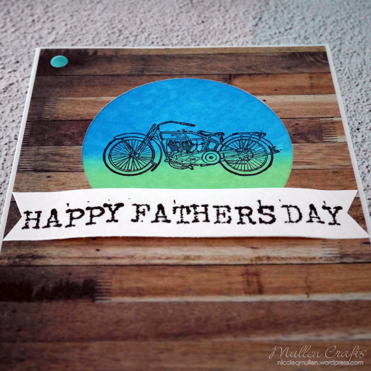 Motorbike Fathers Day Card Nm 7