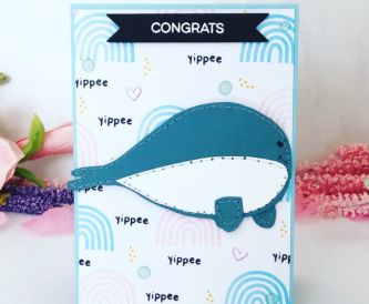 Yipee Whale Card
