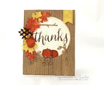 Autumn Inspired Thank You Card