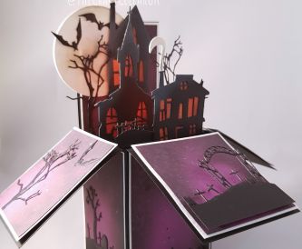 Spooky House Halloween Pop Up Box Card