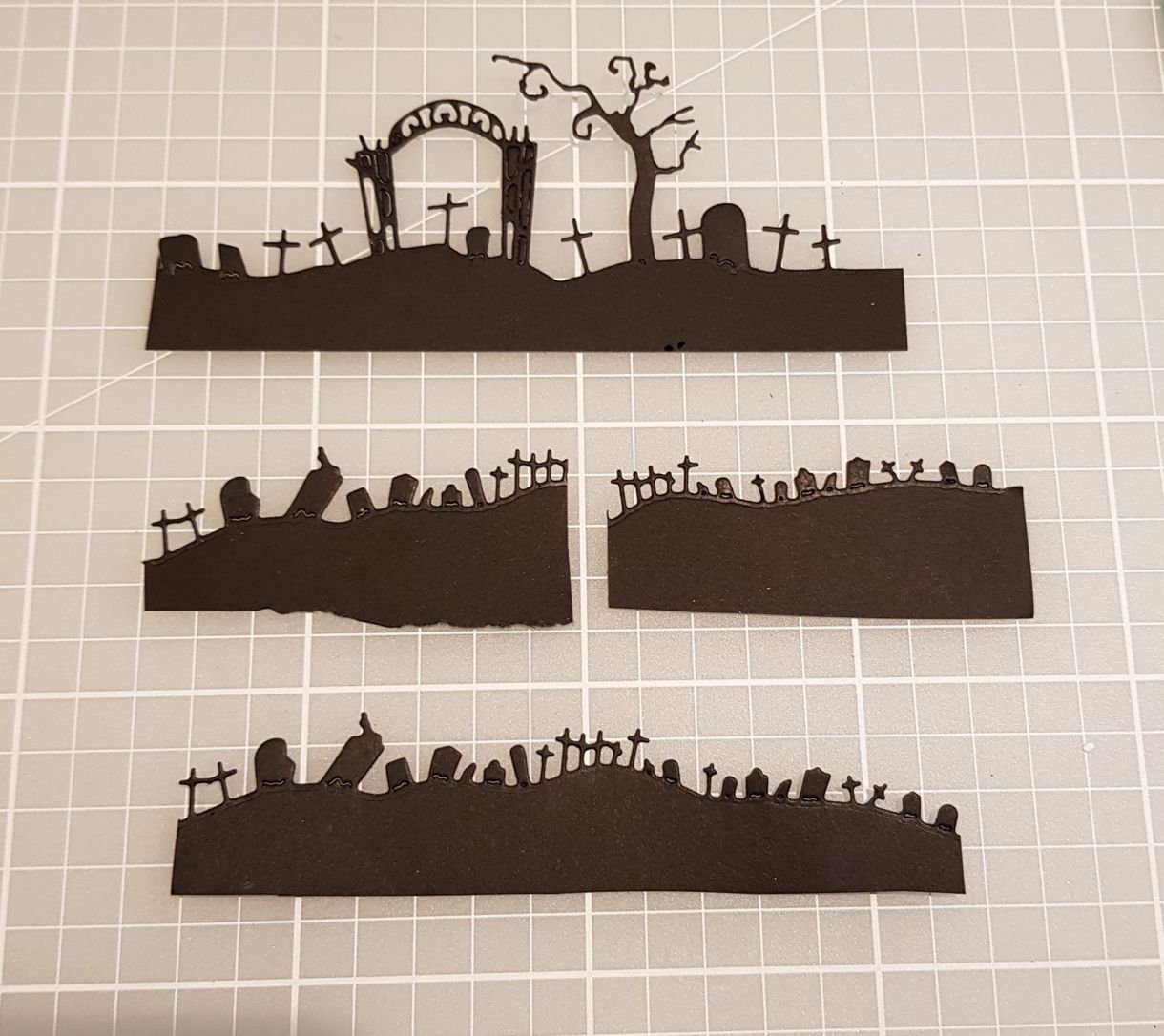 Die Cut Graveyard Silhouettes