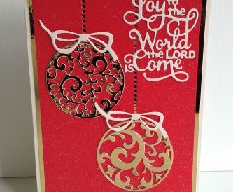 Christmas Bauble Card 16 Oct 2019 2