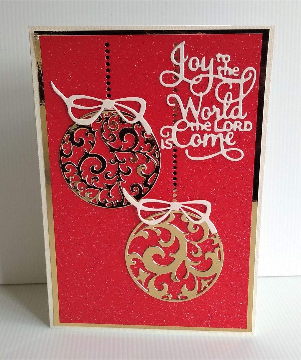 Christmas Bauble Card 16 Oct 2019 2