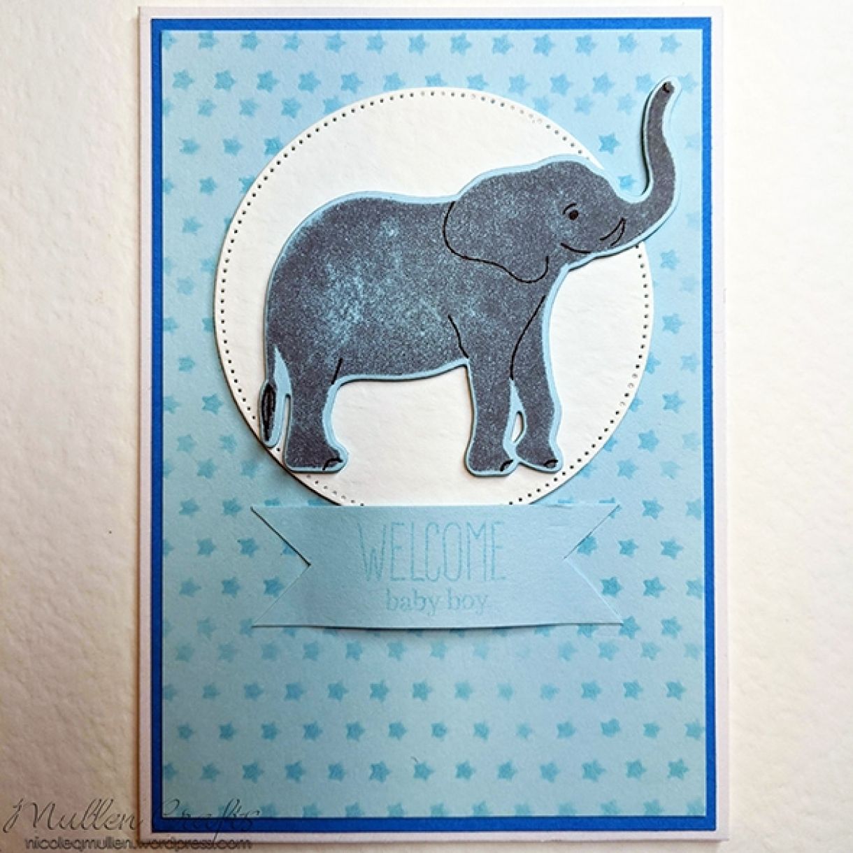 Nm Baby Boy Card Pale Blue 9