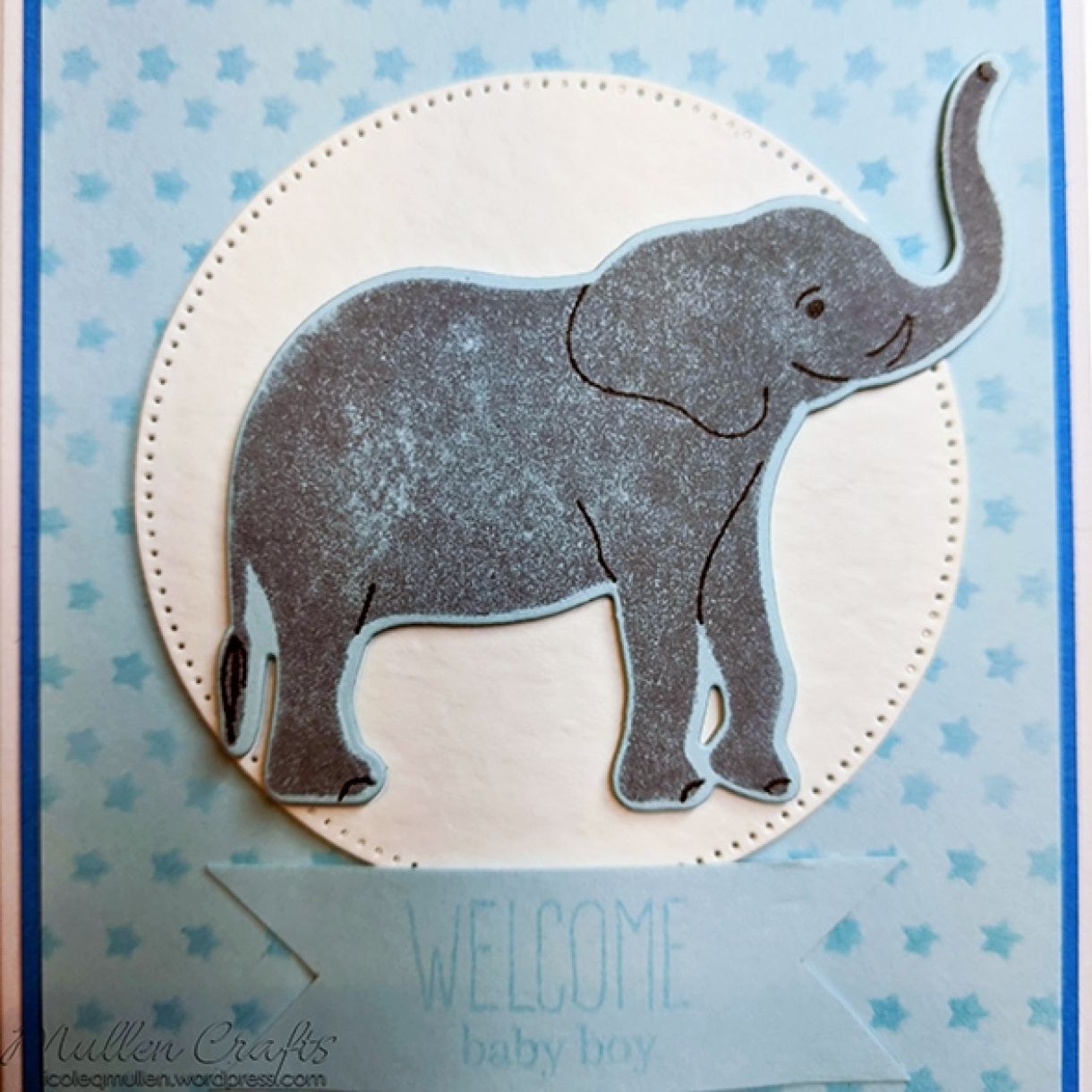 Nm Baby Boy Card Pale Blue 10