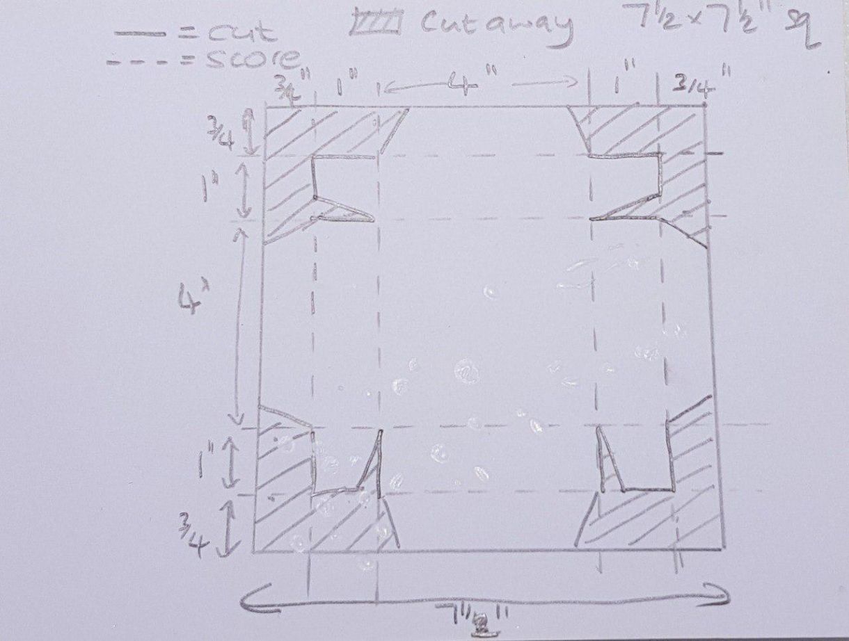 Exp Box Nursery Lid Cutting Diagram