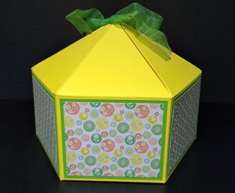 Large Squat Hexagonal Gift Box
