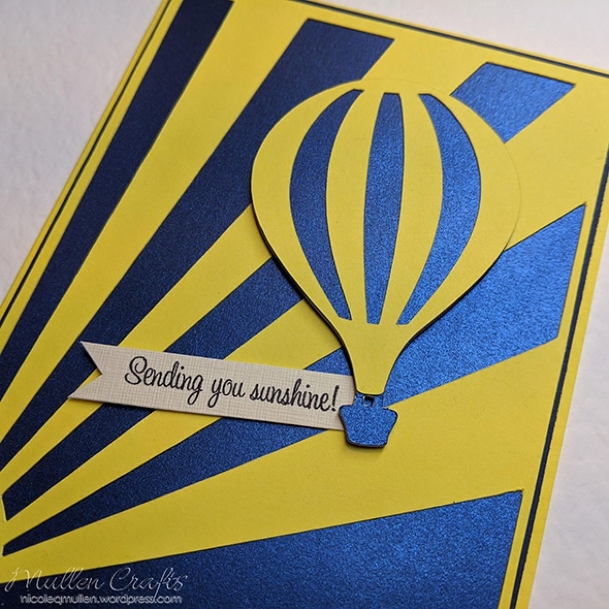 Nm Yellow Hot Air Balloon Card 2