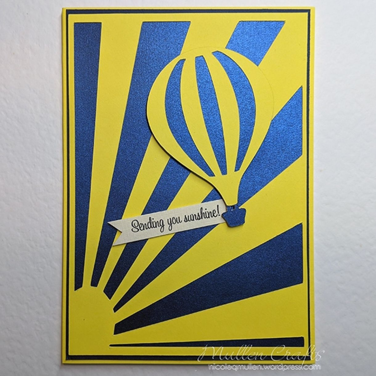 Nm Yellow Hot Air Balloon Card 3
