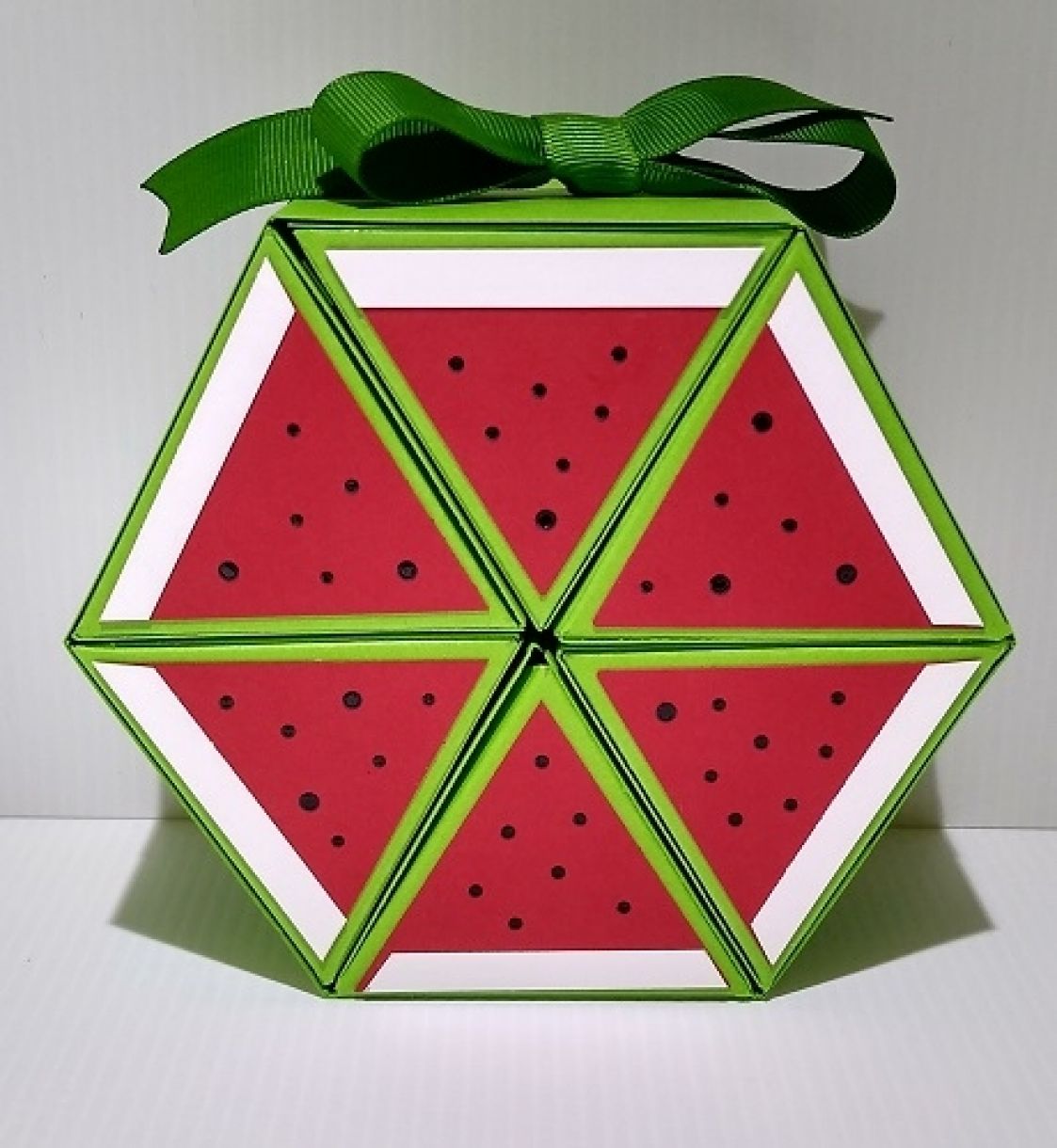 Hexagonal Roll Up Watermelon Gift Box 1