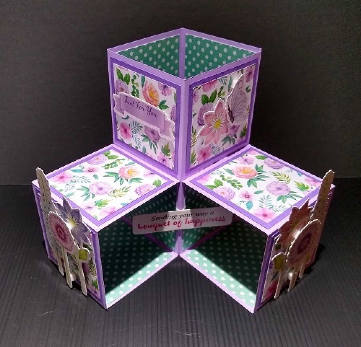 Triple Pop Up Cube Card 2