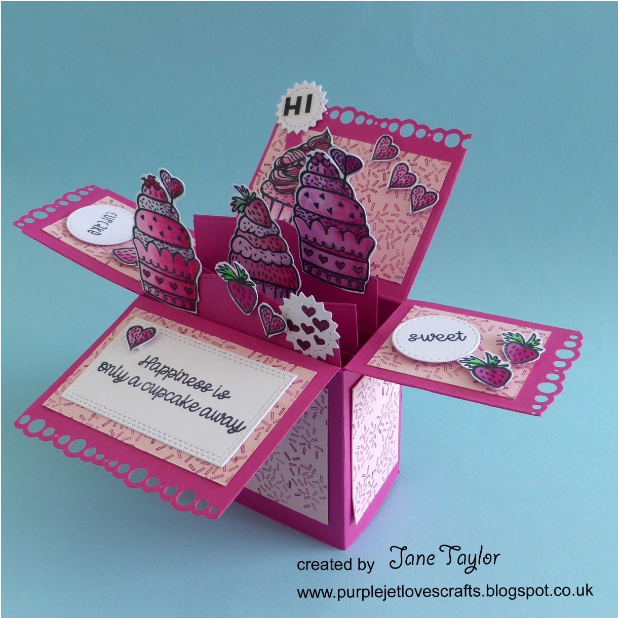 Jane Cupcake Box Card 1K