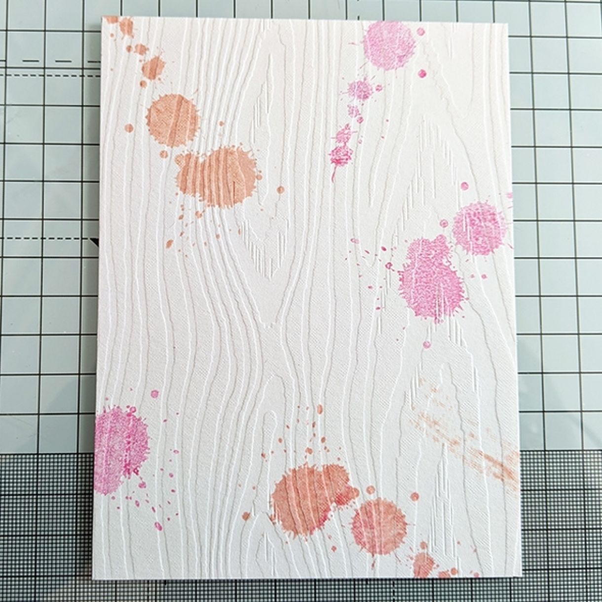 Pink Splatter Thank You Card 2