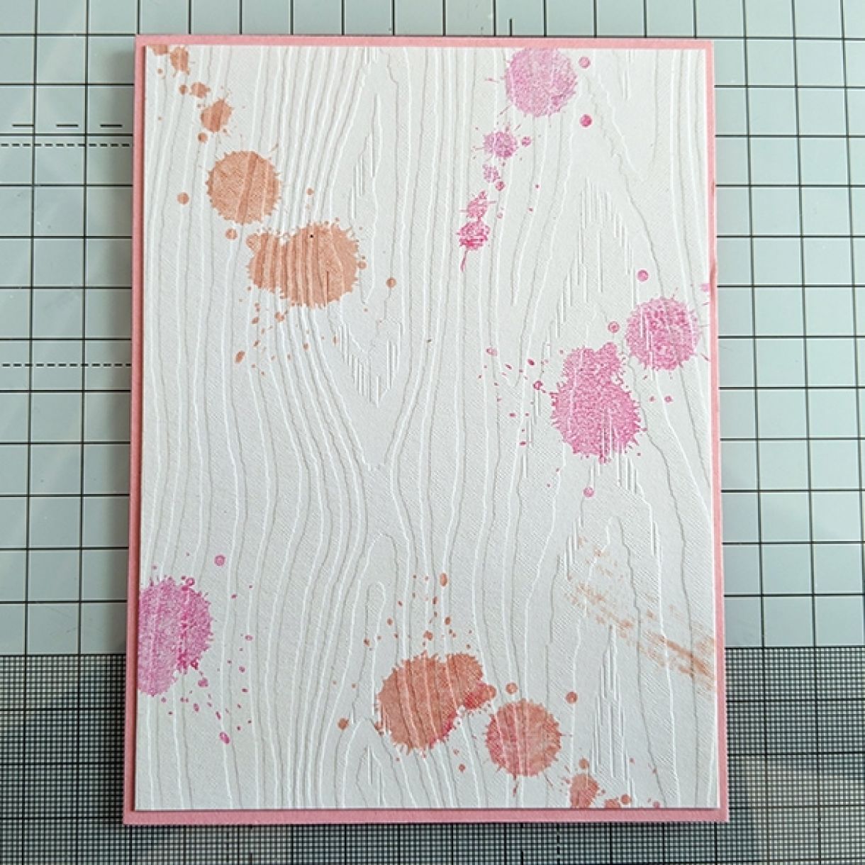 Pink Splatter Thank You Card 3