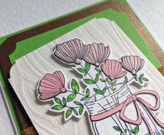 Green Layered Bday Floral Card 8