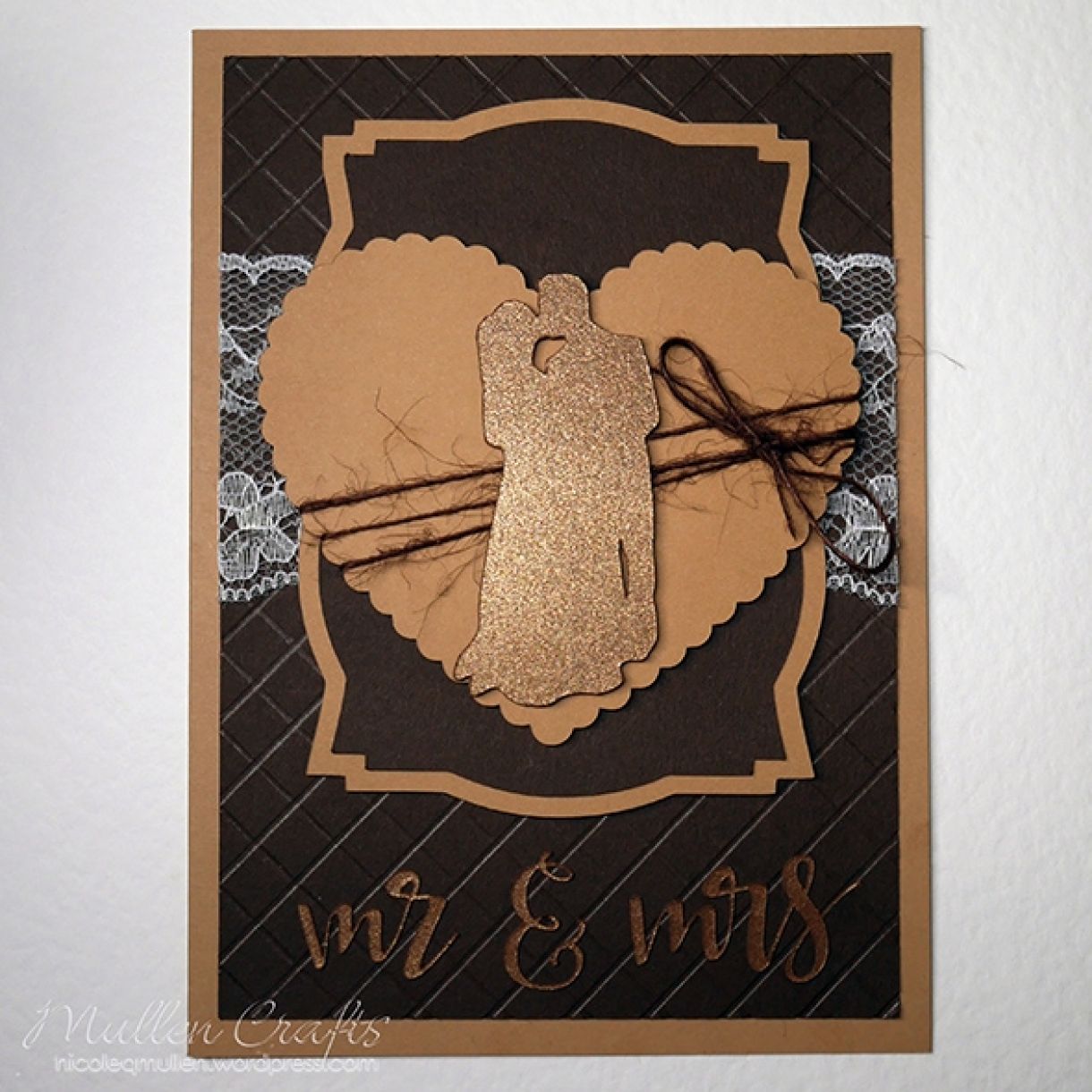 Neutrals Wedding Card With Hint Of Shimmer 14