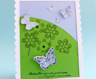 Scenic Butterfly Card