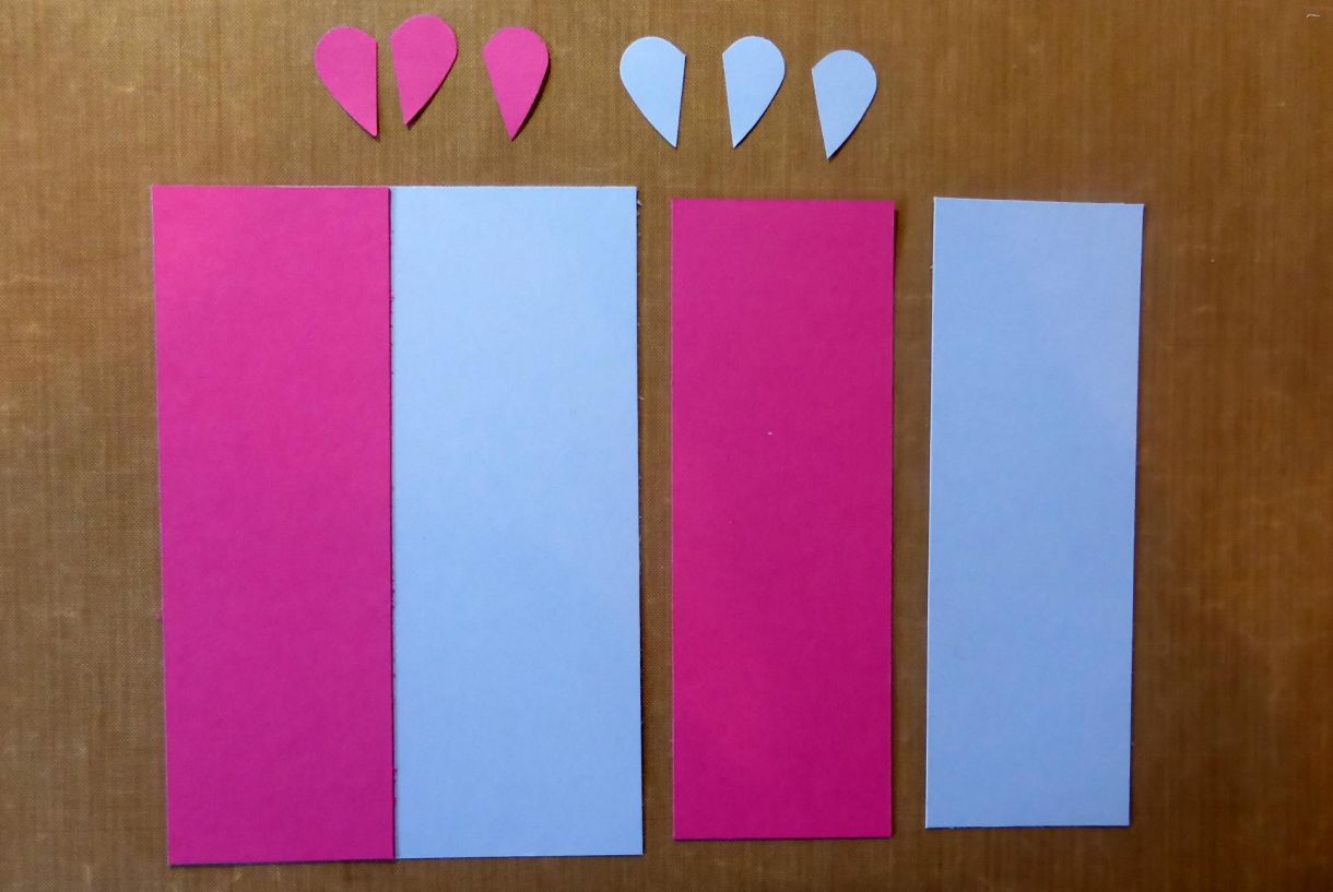 Blue Pink Heart Card 2