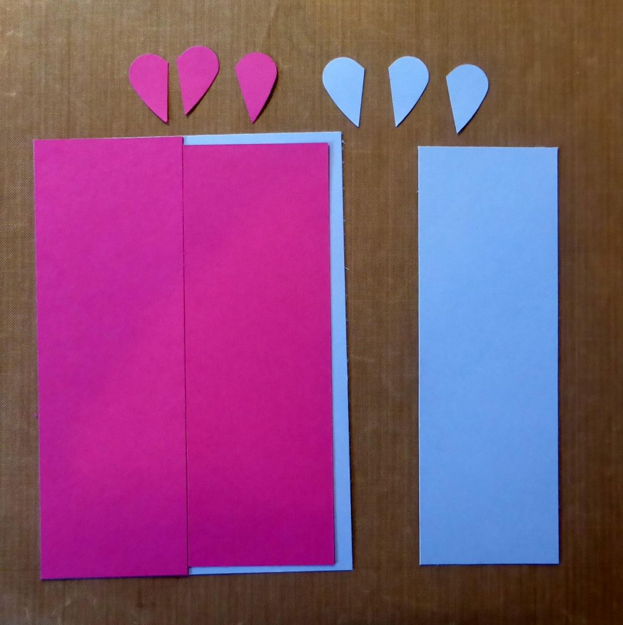 Blue Pink Heart Card 3