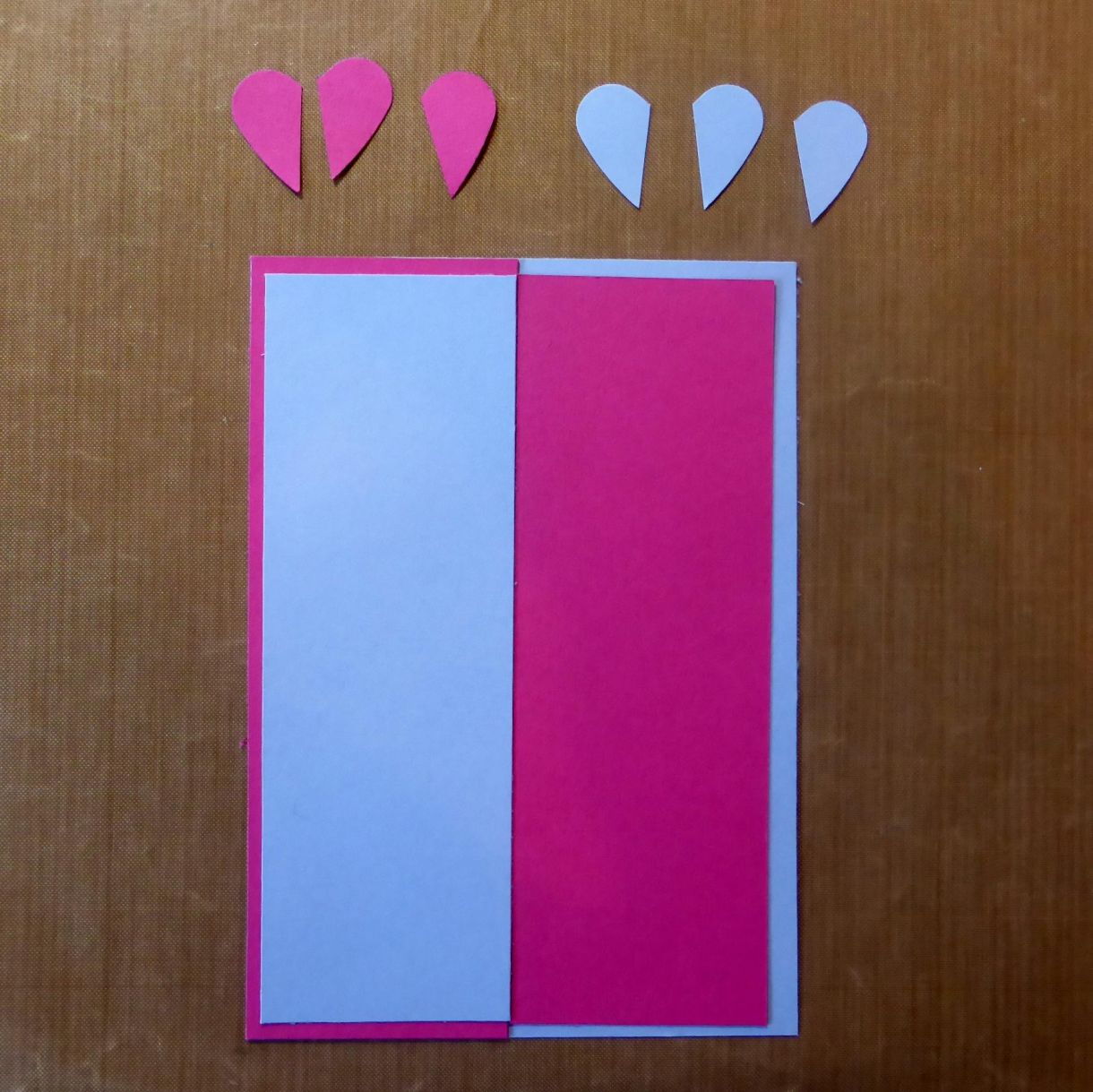 Blue Pink Heart Card 4
