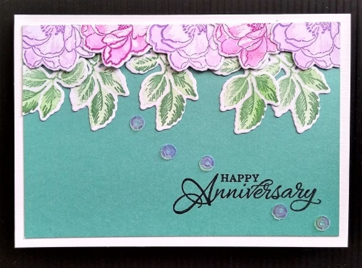 Die Cut Flower Cards using Pink & Turquoise
