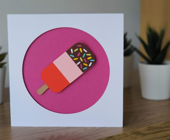 Summertime Treats - A Layered Lolly Card