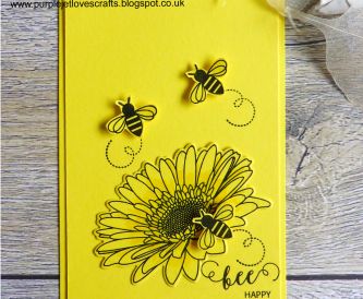 Bee Happy Card Yellow
