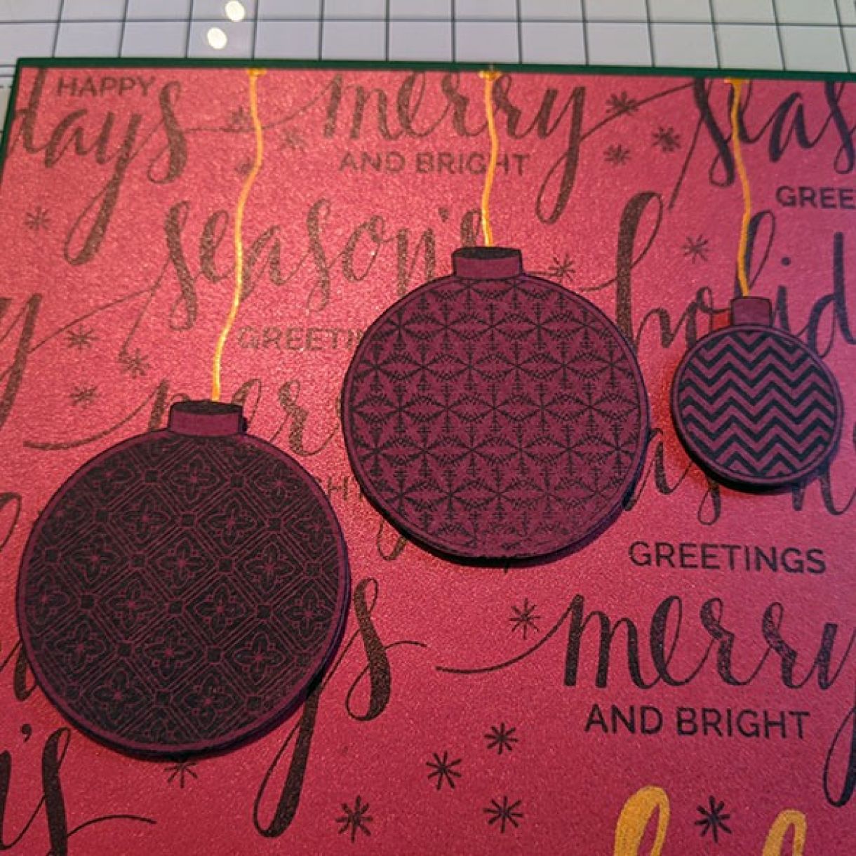Nm Red Xmas Sentiment Bauble Card 5