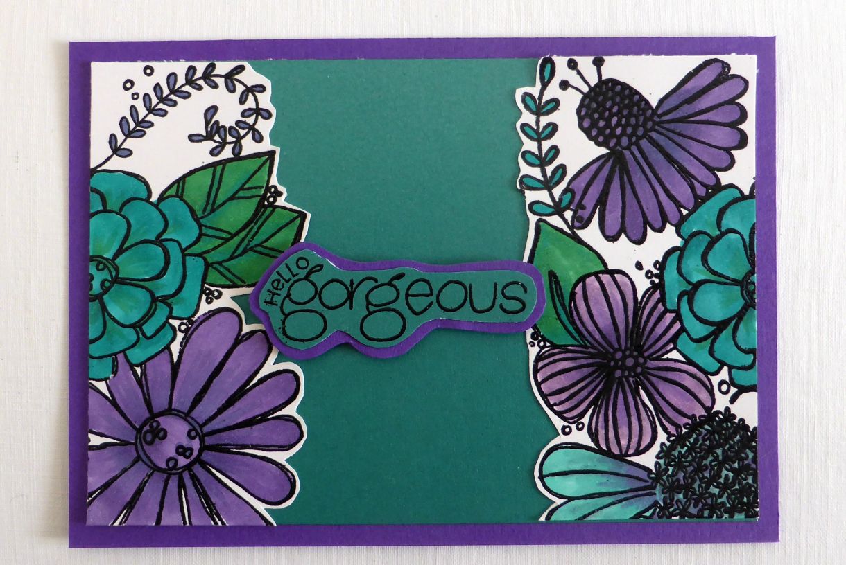 Jane T Gorgeous Teal Purple 1A