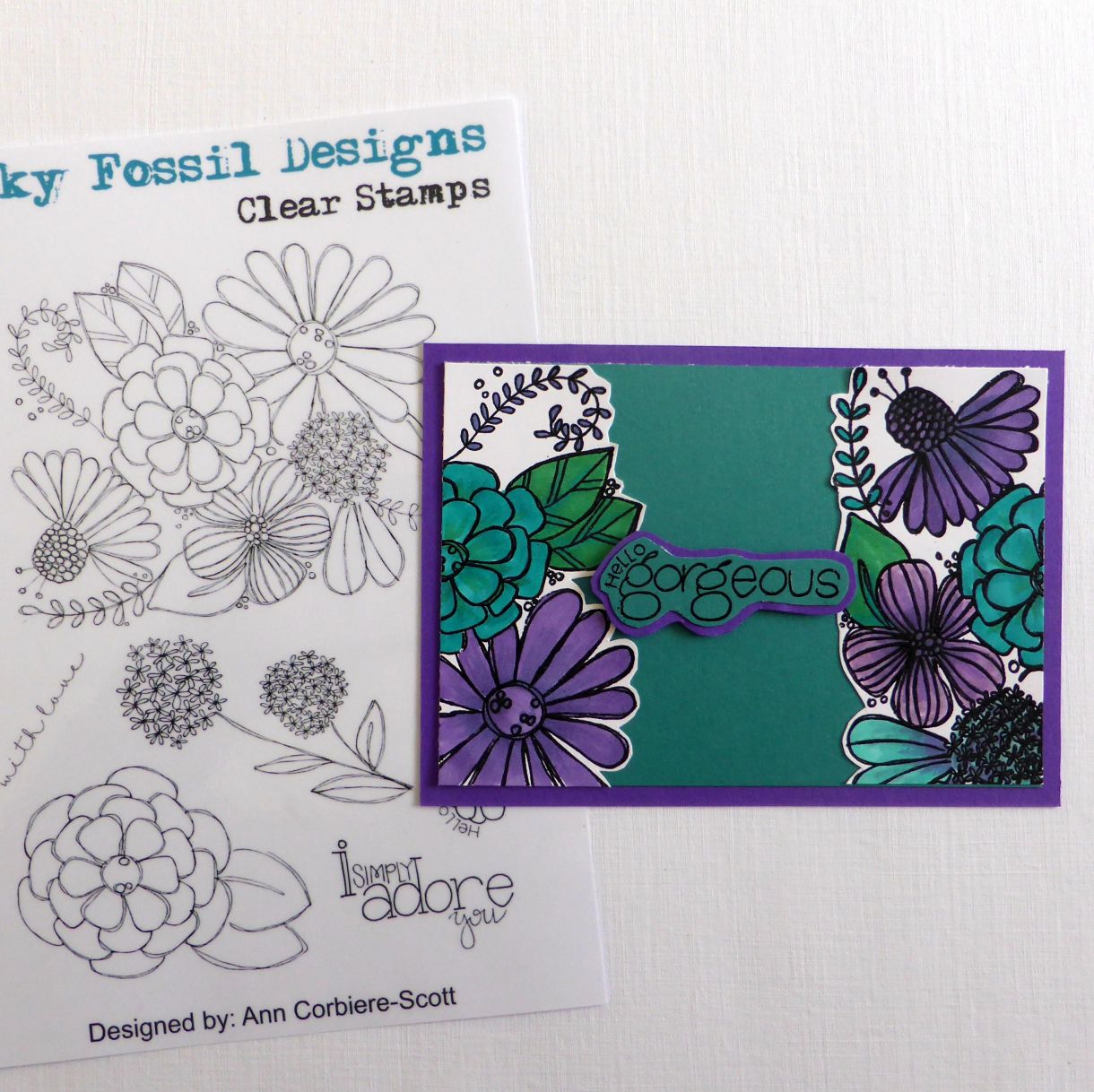 Jane T Gorgeous Teal Purple 1B