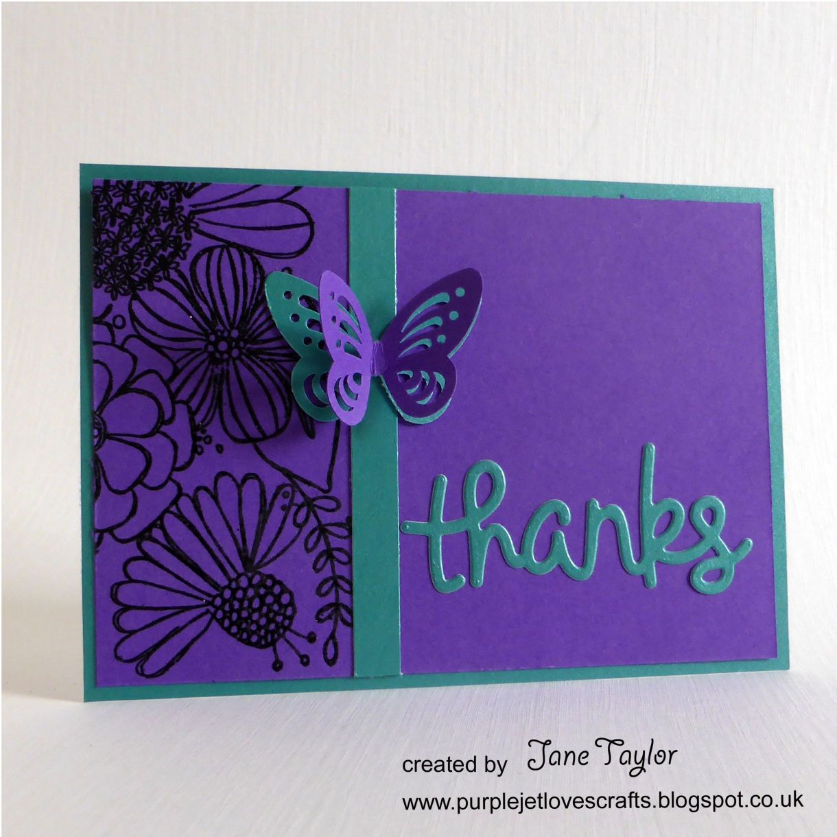 Jane T Thanks Teal Purple 1E