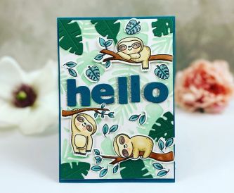Adorable Sloth Card