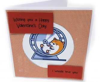 Valentine's Hamster Card