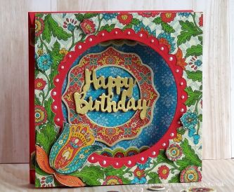 Bohemian Birthday Double Tent Card Step By Step Tutorial