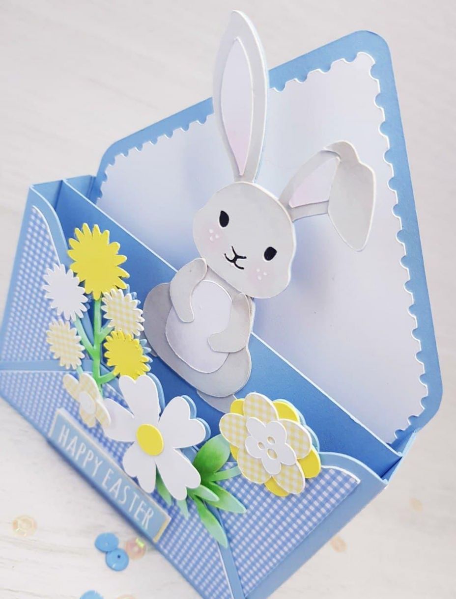 Apb Easter Bunny Envelope Card Close Up