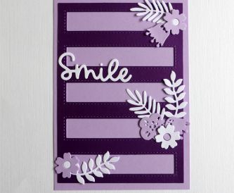 Smile Card using Lilac & Royal Purple