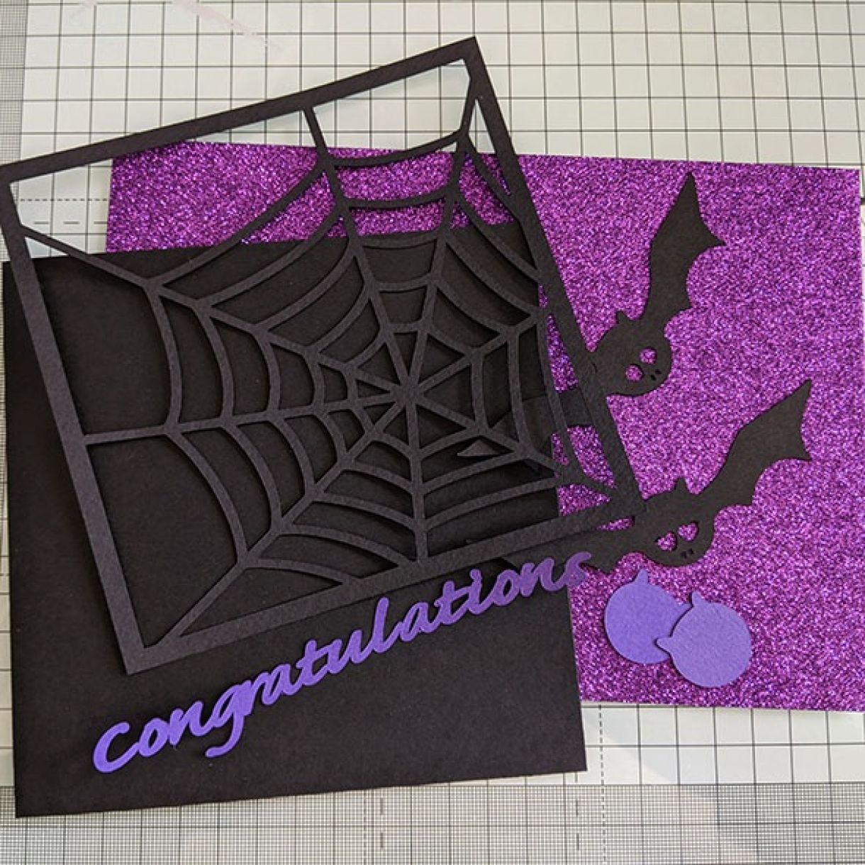 Purple Sparkle Bat Congrats Nm 1
