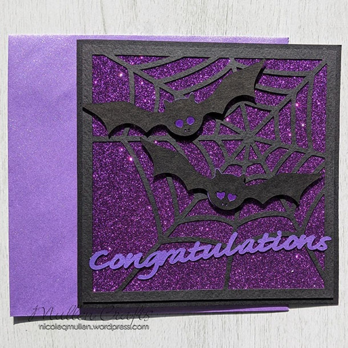 Purple Sparkle Bat Congrats Nm 5