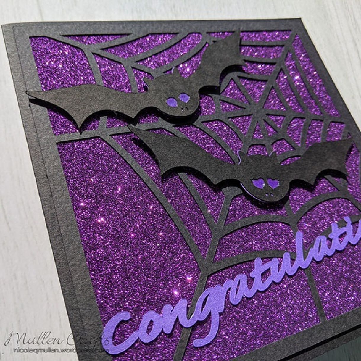 Purple Sparkle Bat Congrats Nm 6
