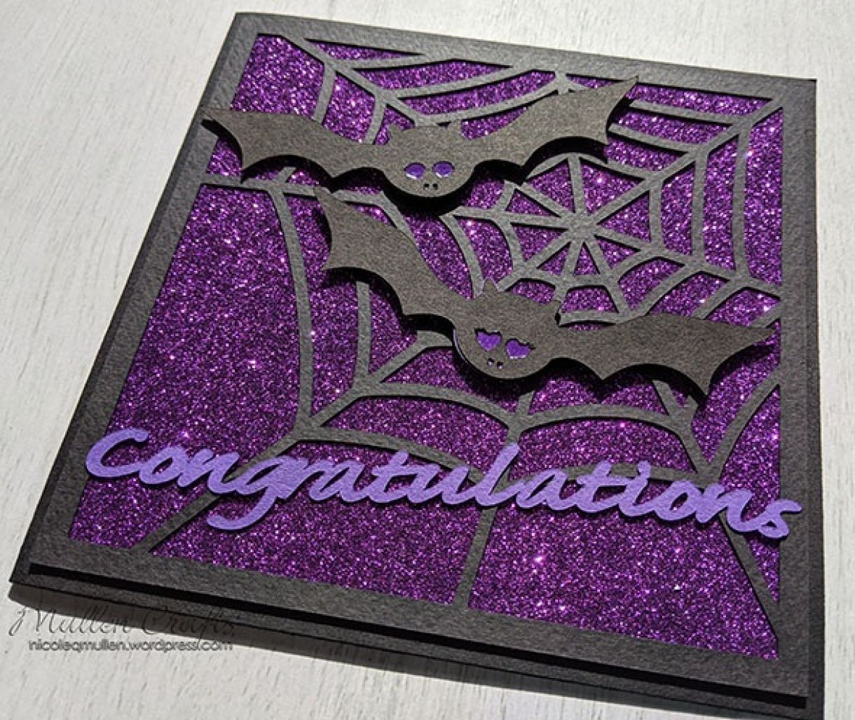 Purple Sparkle Bat Congrats Nm 7